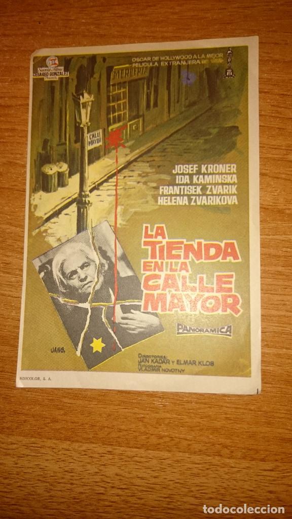 Kino: FOLLETO DE MANO PELICULA LA TIENDA DE LA CALLE MAYOR