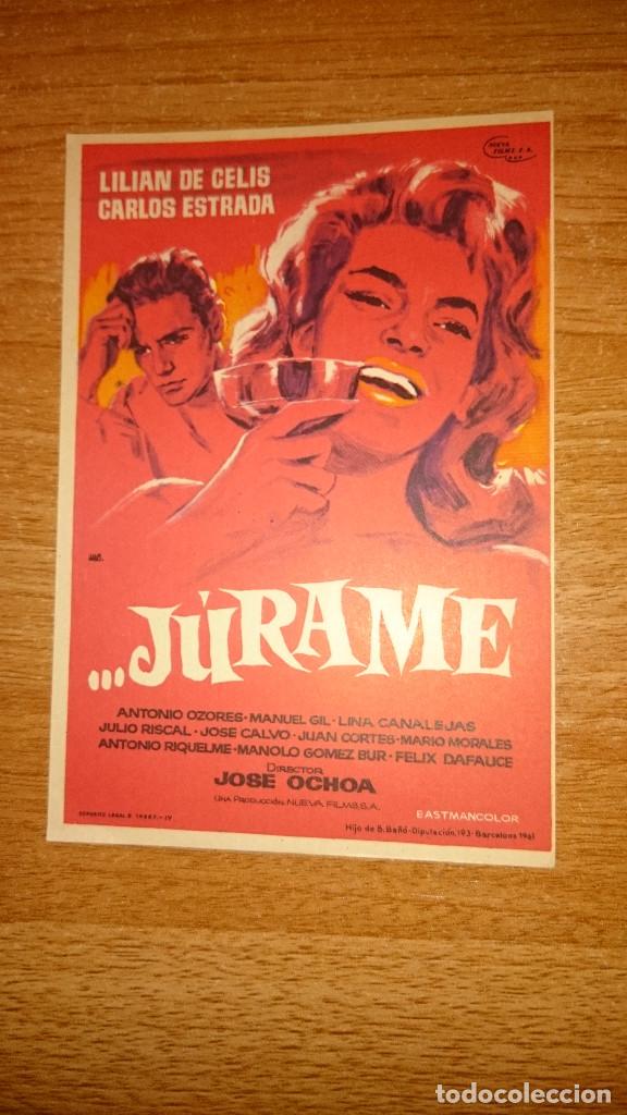 Kino: FOLLETO DE MANO PELICULA JURAME