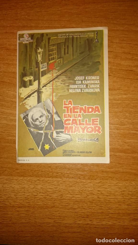 Kino: FOLLETO DE MANO PELICULA LA TIENDA DE LA CALLE MAYOR
