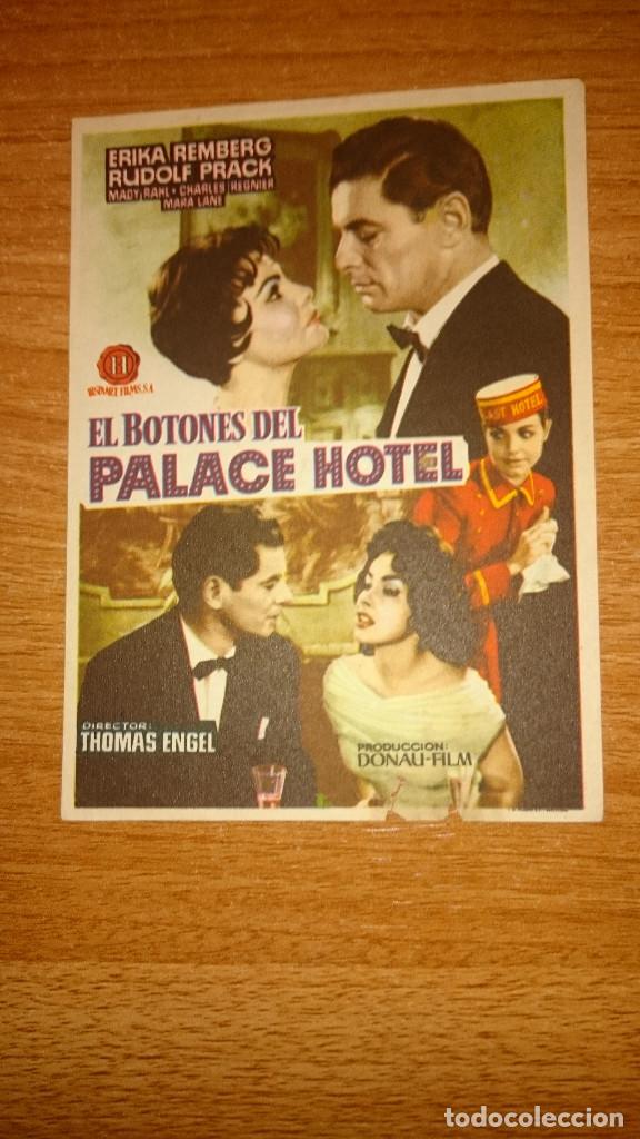 Kino: FOLLETO DE MANO PELICULA EL BOTONES DEL PALACE HOTEL
