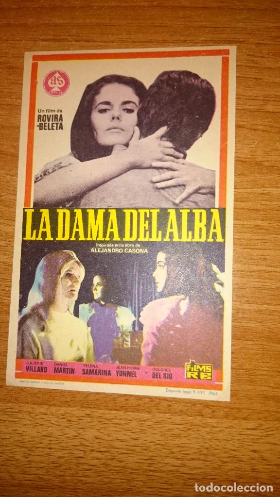 Kino: FOLLETO DE MANO PELICULA LA DAMA DEL ALBA