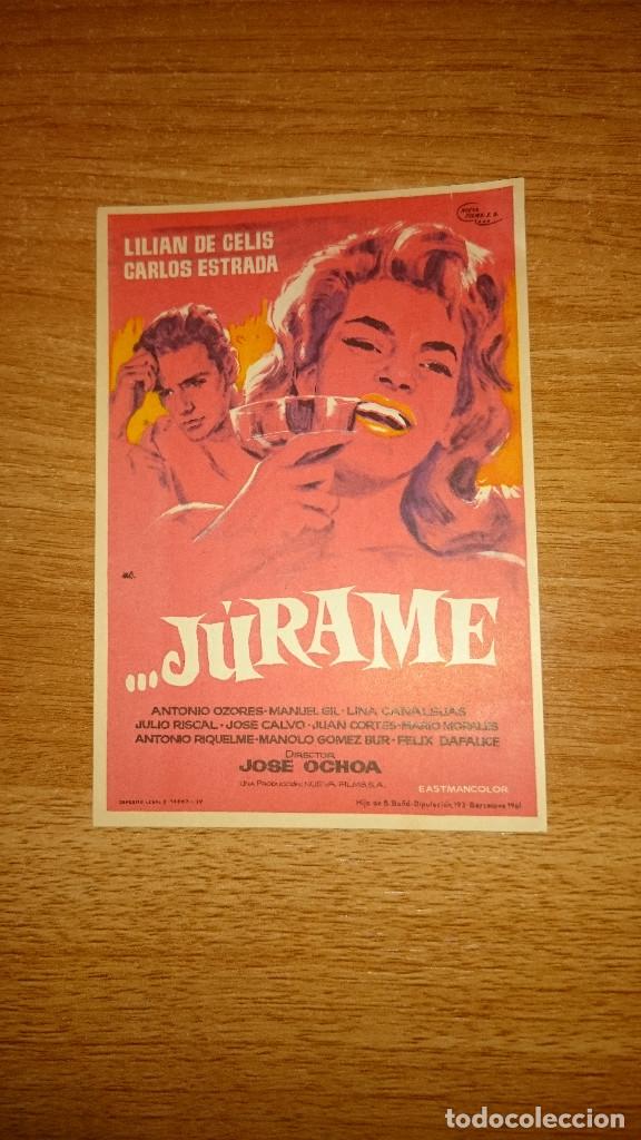 Kino: FOLLETO DE MANO PELICULA JURAME