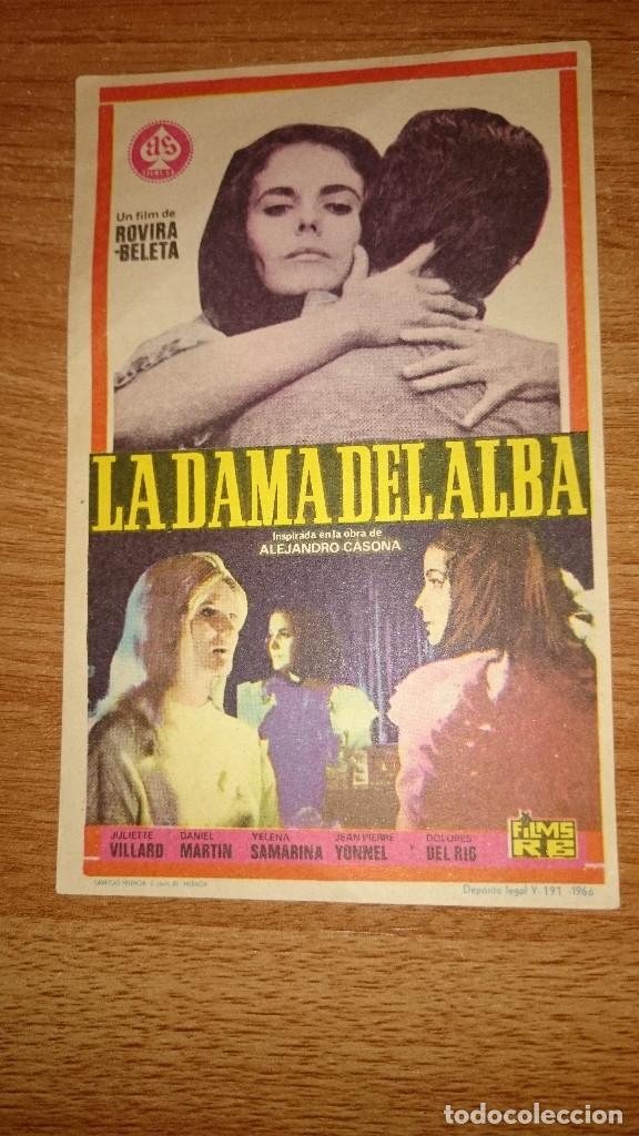 Kino: FOLLETO DE MANO PELICULA LA DAMA DEL ALBA