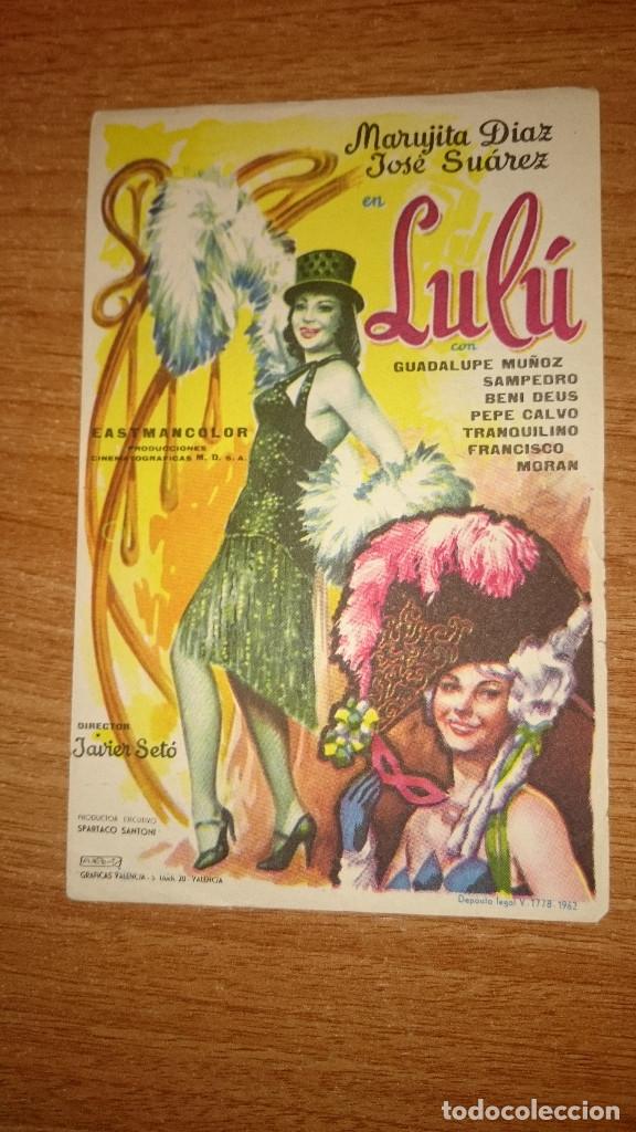 Kino: FOLLETO DE MANO PELICULA LULU