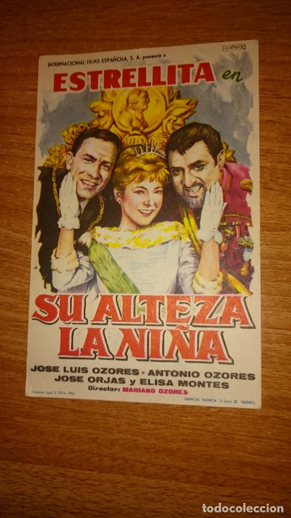 Kino: FOLLETO DE MANO PELICULA SU ALTEZA LA NI&Ntilde;A