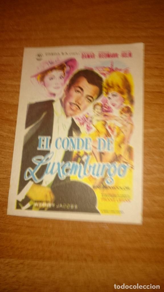 Kino: FOLLETO DE MANO PELICULA EL CONDE DE LUXEMBURGO