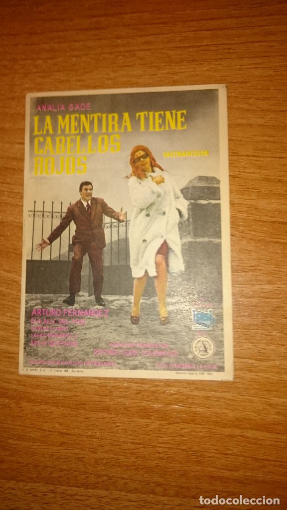 Kino: FOLLETO DE MANO PELICULA LA MENTIRA TIENE CABELLOS ROJOS