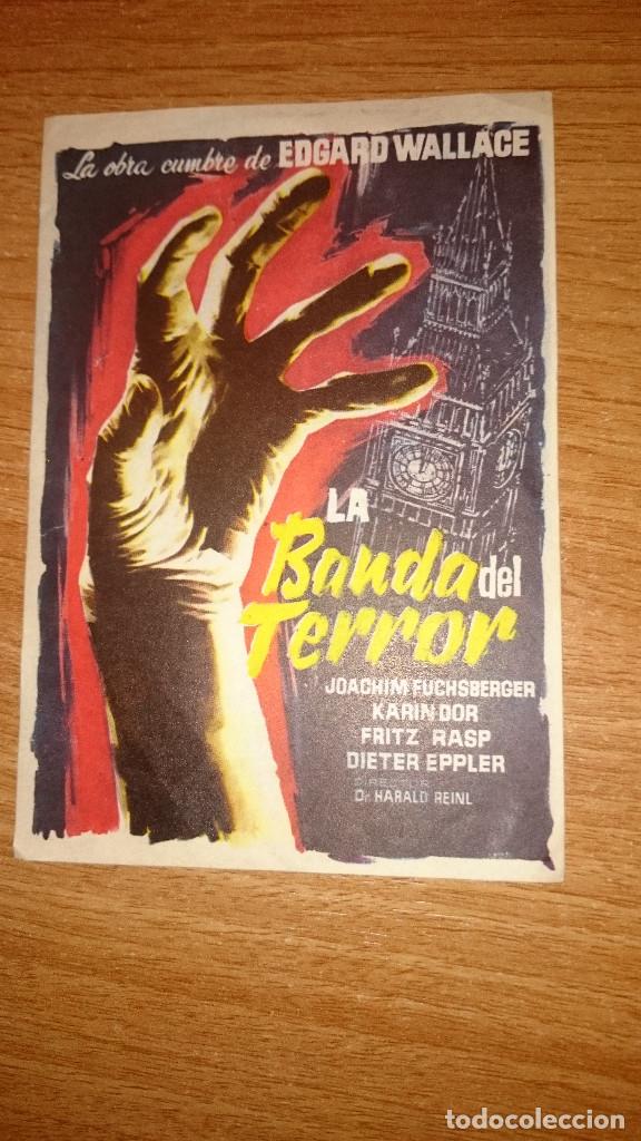 Kino: FOLLETO DE MANO PELICULA LA BANDA DEL TERROR