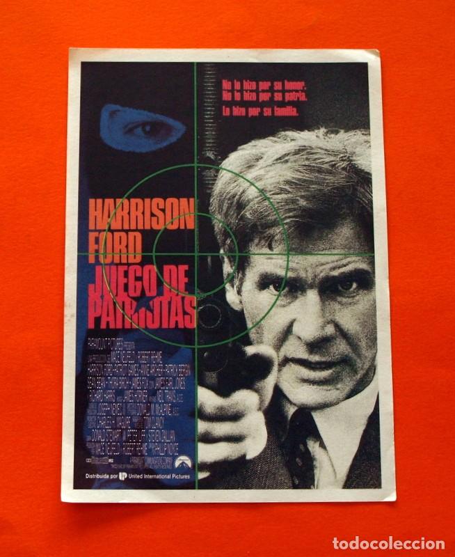 Cinema: Juego de Patriotas - Harrison Ford - Paramount Pictures -