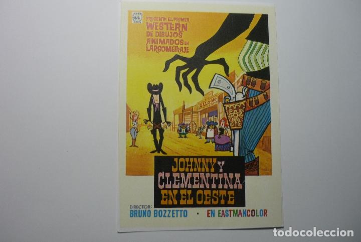 Kino: reproducc.cartel johnny y clementina en el oeste