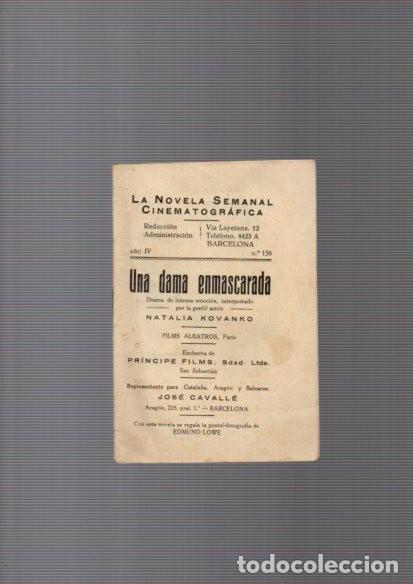 Cin&eacute;ma: LA NOVELA SEMANAL CINEMATOGRAFICA - N&ordm; 156 - UNA DAMA ENMASCARADA