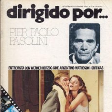 Cine: DIRIGIDO POR Nº 28 REVISTA CINEMATOGRAFICA - DE CINE PIER PAOLO PASOLINI