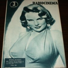 Cine: RADIOCINEMA Nº 245 - 2-IV-1955 - PORTADA: MYRNA HANSEN - CONTRA: JOHN WAYNE. Lote 84685316