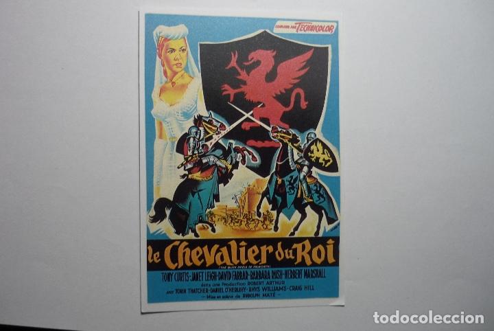 Kino: reproducc. cartel extranjero le chavalier du roi - tony curtis