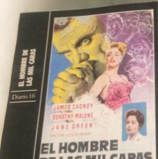 Cine: 'EL HOMBRE DE LAS MIL CARAS', CON JAMES CAGNEY. FICHA COLECCIONABLE DE REVISTA DIARIO 16.. Lote 85776116