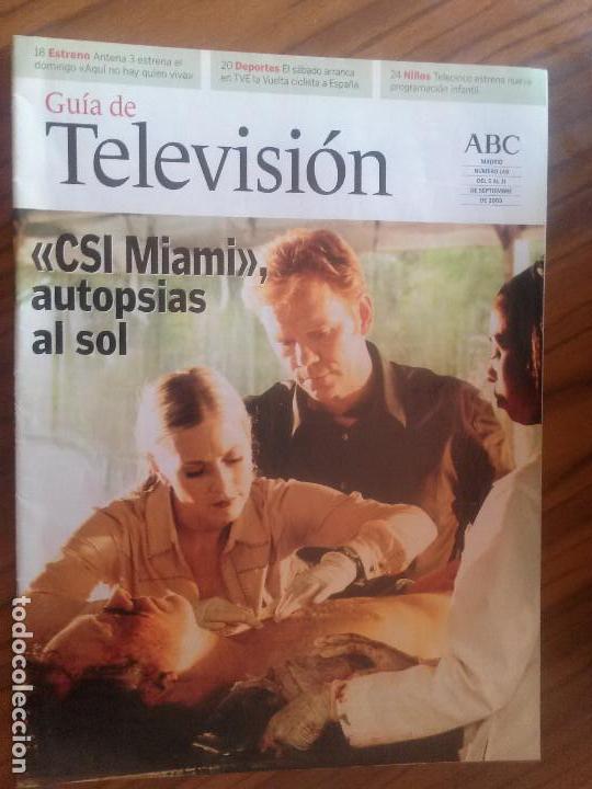 Cine: GUIA DE TELEVISI&Oacute;N. 149. ABC DEL 5 AL 11 DE SEPTIEMBRE DE 2003. GRAPA. BUEN ESTADO. RARO