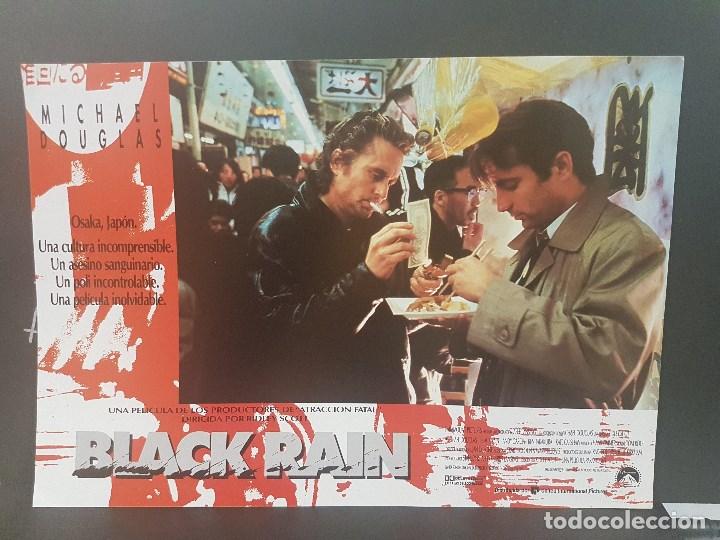 Kino: BLACK RAIN,LOTE DE 9 CARTELES PUBLICITARIO 34X24