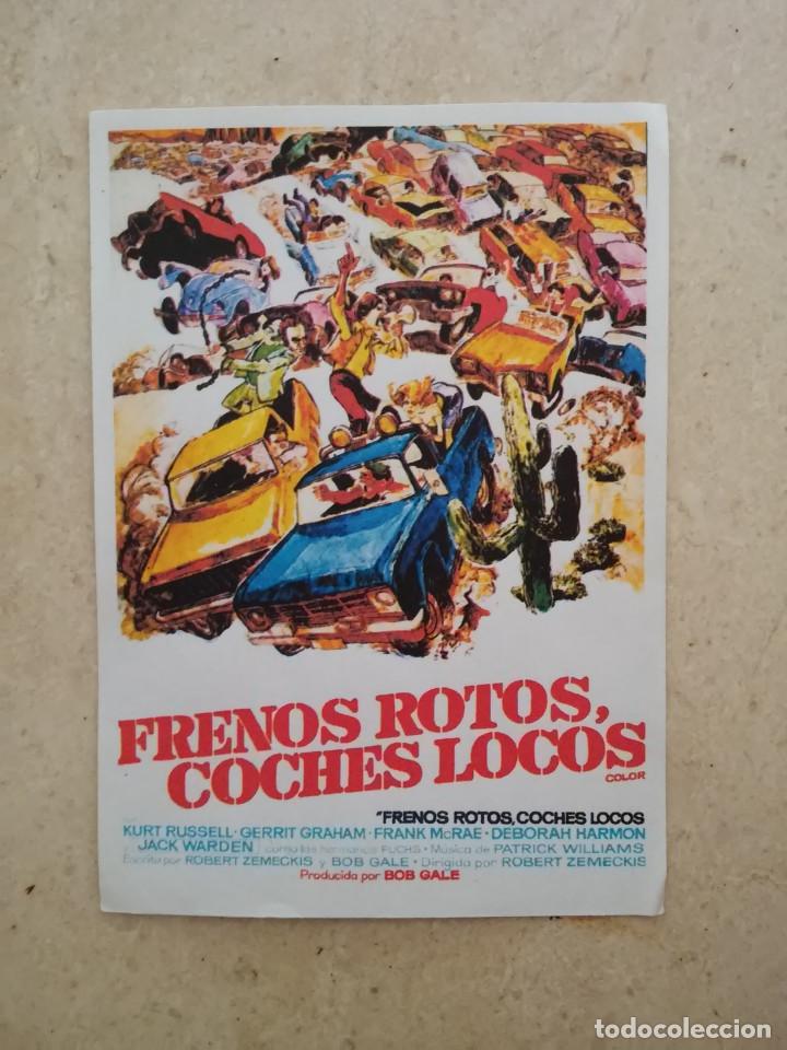 Kino: REPRODUCCION PAPEL -9*13- FRENOS ROTOS COCHES LOCOS - ALBUM - KURT RUSSELL