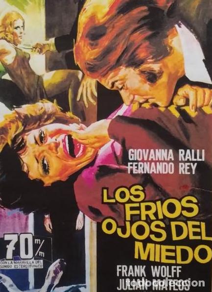 Cinema: REPRODUCCION -10*15- LOS FRIOS OJOS DEL MIEDO - GIOVANNA RALLI - TERROR - GIALLO