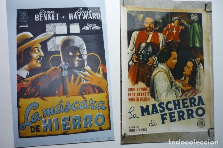 Cinema: LOTE REPRODUCCIONES FOTO LA MASCARA DE HIERRO -LOUIS HAYWARD
