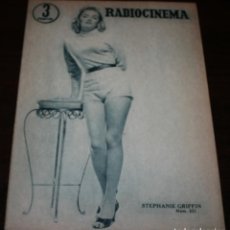 Cine: RADIOCINEMA Nº 321 - 15/09/1956 - EN PORTADA/CONTRAPORTADA: STEPHANIE GRIFFIN