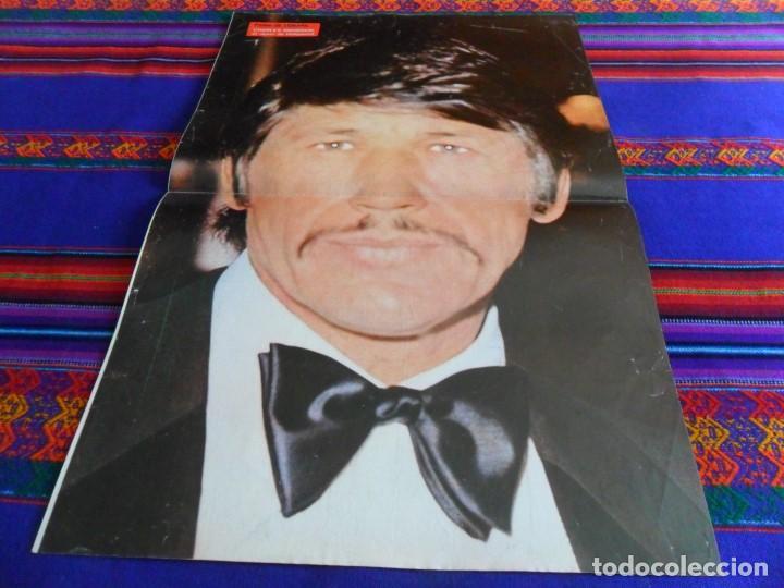 Cinema: CARTEL P&Oacute;STER DE CHARLES BRONSON, EL DURO DE HOLLYWOOD. REVISTA SEMANA 1973. 52X33 CMS.