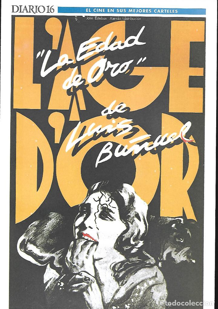 Kino: CARTEL 30 x 20 cm EL CINE EN SUS MEJORES CARTELES. DIARIO 16