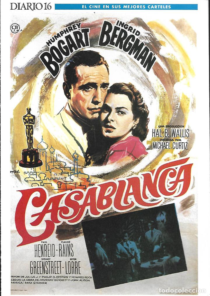 Kino: CARTEL 30 x 20 cm EL CINE EN SUS MEJORES CARTELES. DIARIO 16