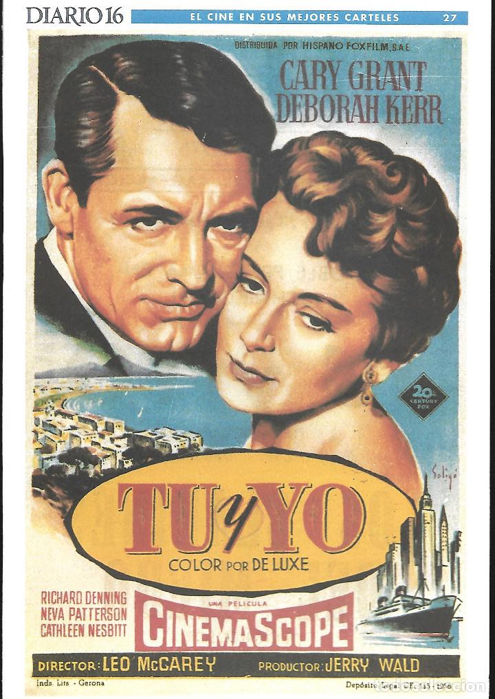 Cinema: CARTEL 30 x 20 cm EL CINE EN SUS MEJORES CARTELES. DIARIO 16