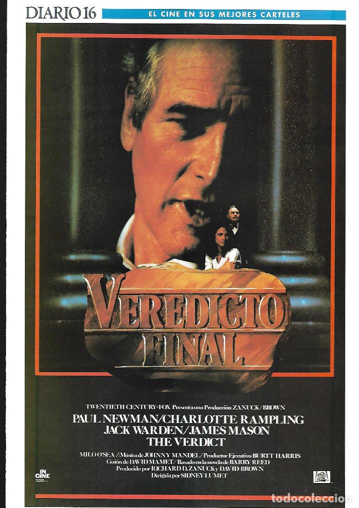 Cinema: CARTEL 30 x 20 cm EL CINE EN SUS MEJORES CARTELES. DIARIO 16