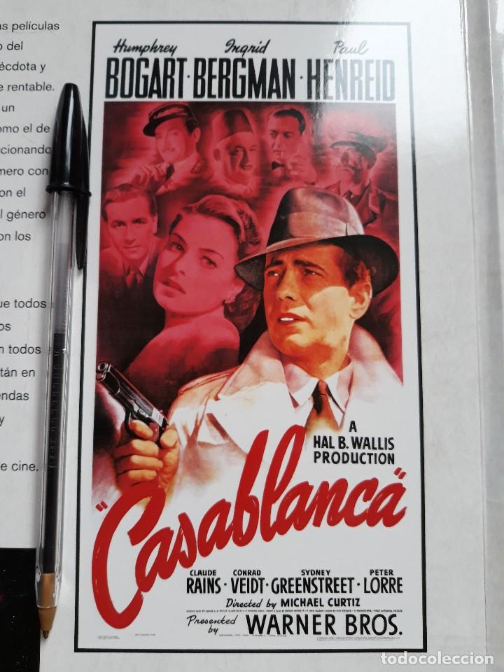 Kino: RECORTE EN CARTON DURO CASABLANCA HUMPREY BOGART INGRID BERGMAN