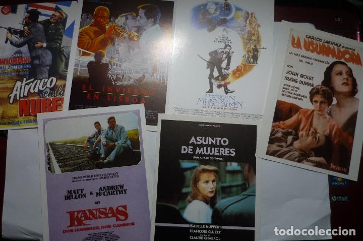 Cinema: lote de carteles modernos a imprenta de peliculas de los a&ntilde;os 8o