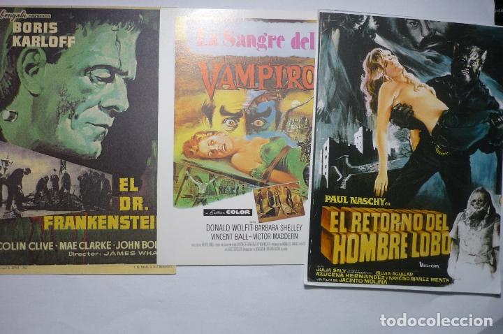 Cinema: lote reproducciones peliculas terror naschy, karloff,,
