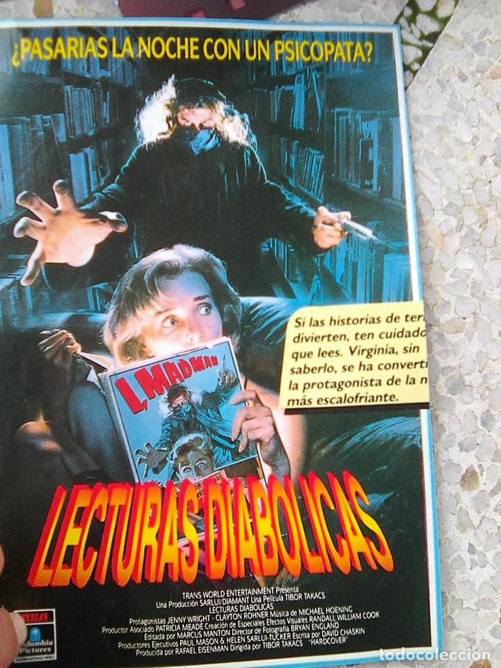Cinema: Shocker + Lecturas diab&oacute;licas - poster reversible recorte revista 21,30 por 16 cms