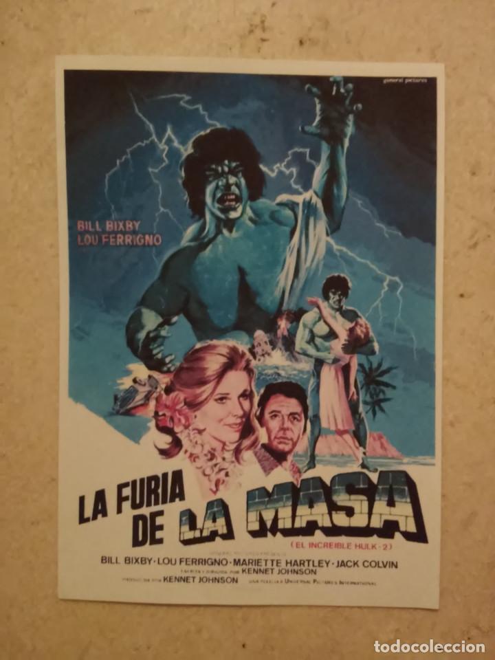 Cinema: REPRODUCCION PAPEL -9*13- LA FURIA DE LA MASA - ALBUM - SUPERHEROES - THE HULK