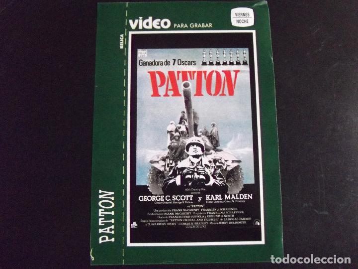 Kino: CINE-CARATULAS TV-V40-PATTON-GEORGE C.SCOTT-KARL MALDEN
