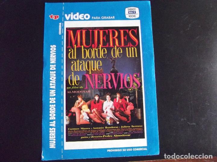 Kino: CINE-CARATULAS TV-TP-TELEPROGRAMA-V40-MUJERES AL BORDE DE UN ATAQUE DE NERVIOS-CARMEN MAURA-ANTONIO