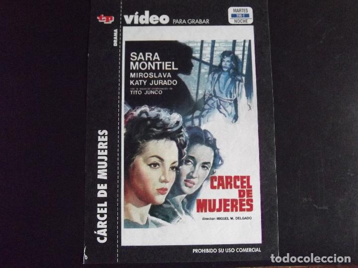 Kino: CINE-CARATULAS TV-TP-TELEPROGRAMA-V40-CARCEL DE MUJERES-SARA MONTIEL