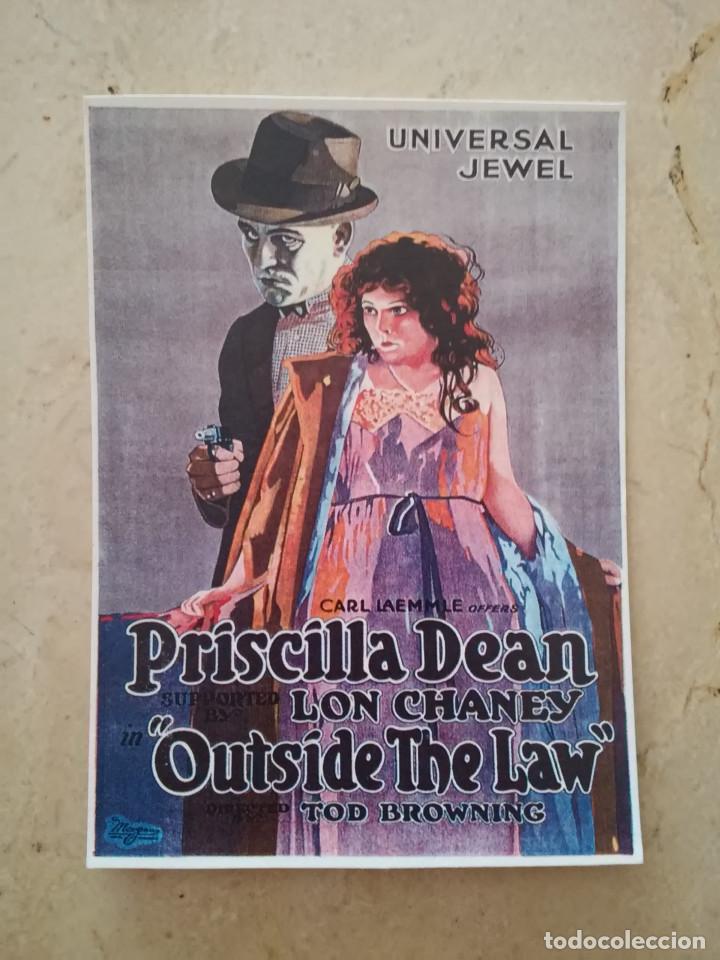 Cinema: REPRODUCCION PAPEL -9*13-  OUTSIDE THE LAW - LON CHANEY - ARCHIVO