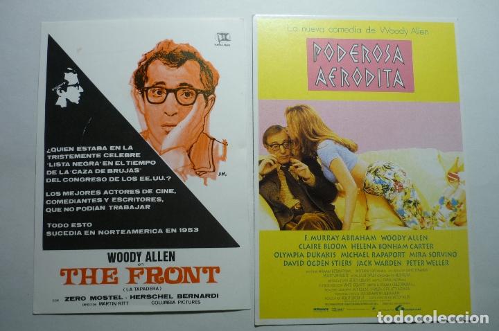 Cinema: lote reproducc. -postal peliculas woody allen poderosa afrodita.-la tapadera