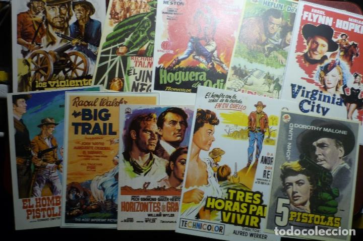 Cinema: lote reproducc.folletos cine western