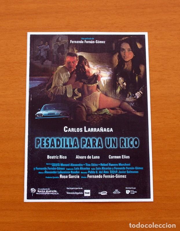 Cinema: Pesadilla para un Rico - A&ntilde;o 1996 - Carlos Larra&ntilde;aga, Beatriz Rico, Alvaro de Luna, Carmen Elias