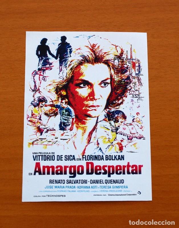 Cinema: Amargo despertar - A&ntilde;o 1973 - Florinda Bolkan, Renato Salvatori, Daniel Quenaud