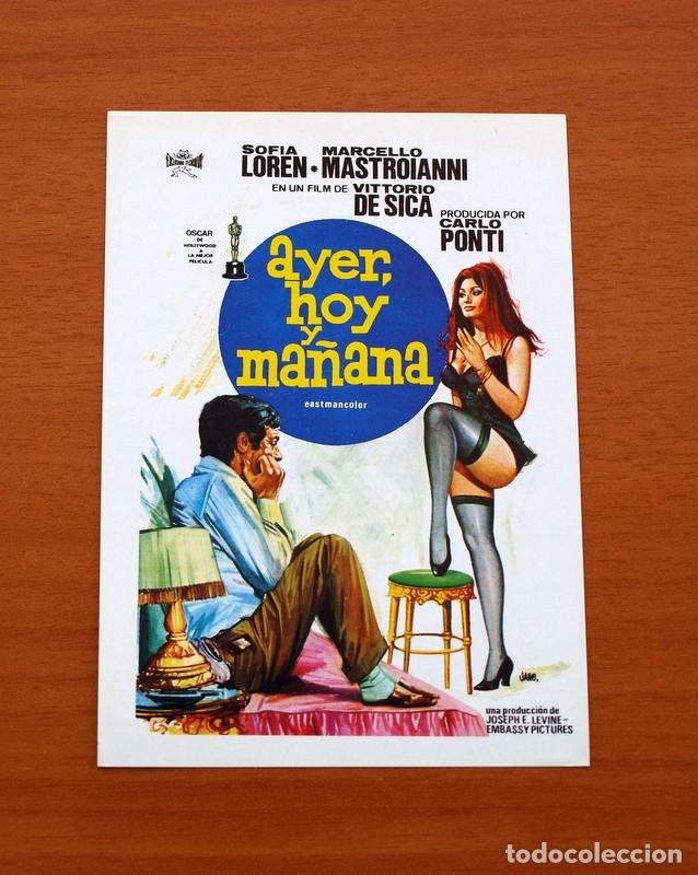 Cine: Ayer, hoy y ma&ntilde;ana - A&ntilde;o 1964 - Sofia Loren, Marcello Mastroianni, Aldo Giuffre