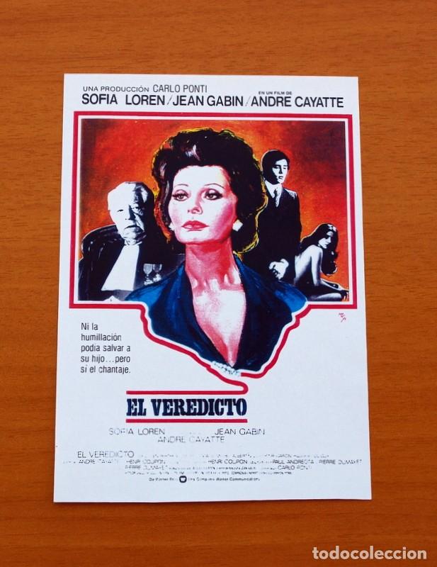 Cine: El Veredicto - A&ntilde;o 1974 - Sofia Loren, Jean Gabin, Julien Bertheau, Muriel Catal&aacute;