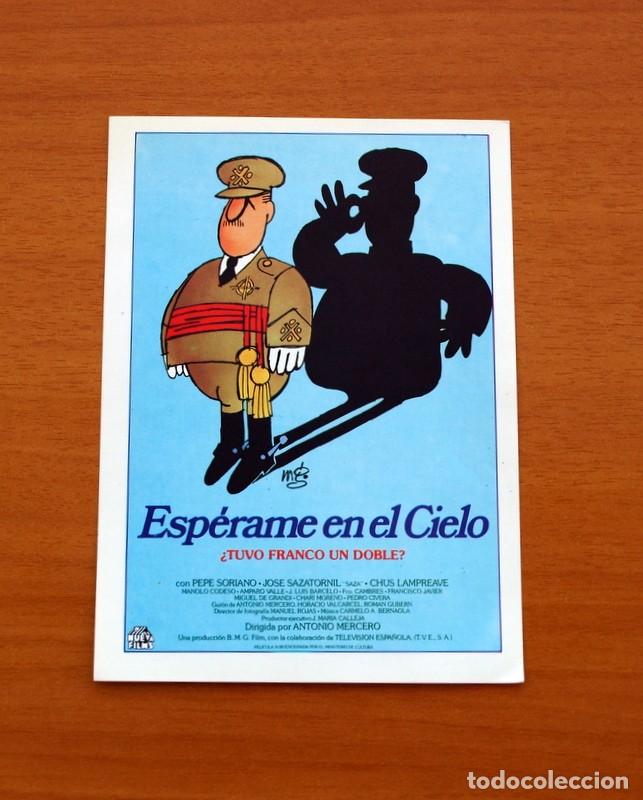 Cinema: Esp&eacute;rame en el cielo - A&ntilde;o 1988 - Pepe Soriano, Jos&eacute; Sazatornil, Chus Lampreave, Pedro Civera