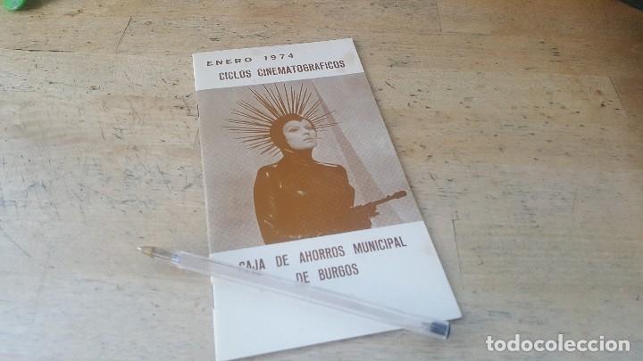 Cinema: Ciclos cinematograficos, enero 1974, caja ahorros municipal de burgos