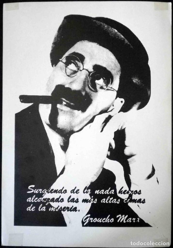 Kino: P&oacute;ster l&aacute;mina de Groucho Marx Surgiendo de la nada...