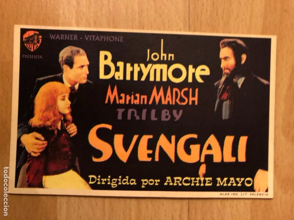 Cinema: Programa cart&oacute;n facs&iacute;mil cine terror john barrymore svengali