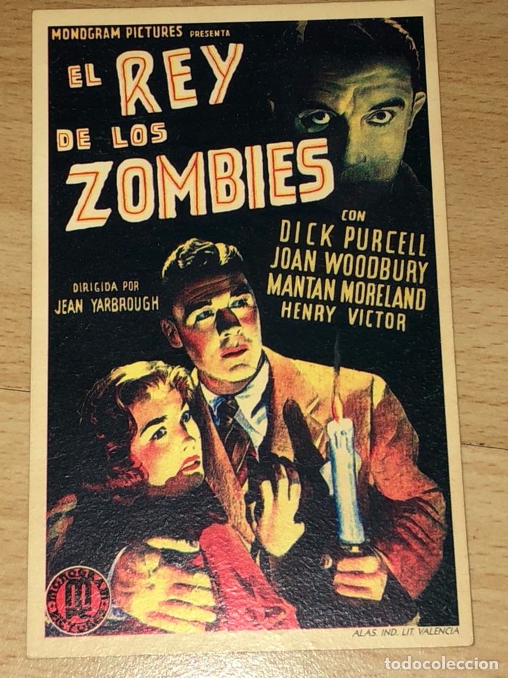 Cinema: Programa cart&oacute;n facs&iacute;mil cine terror el rey de los zombies